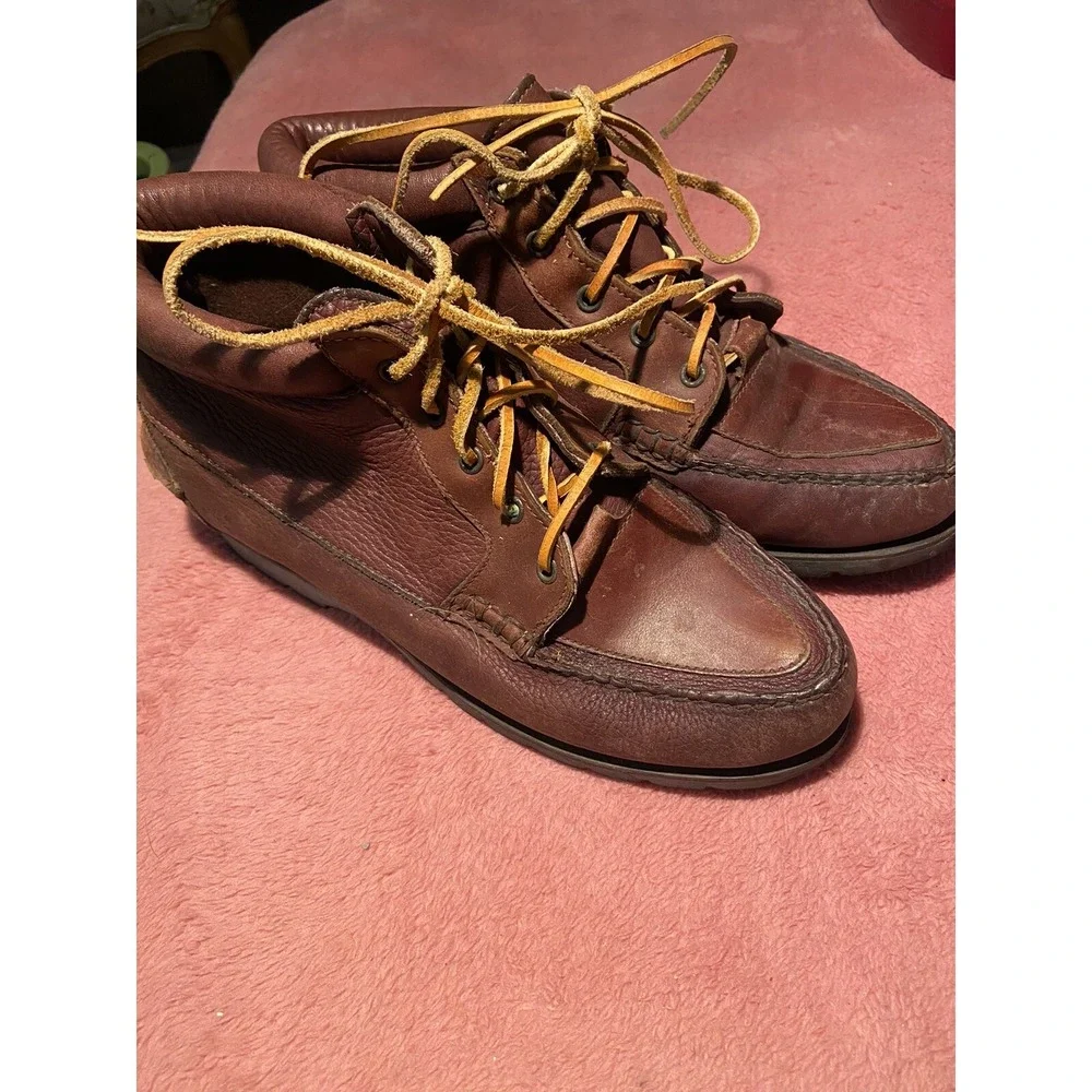 Timberland Women's 790193 Waterproof Brown Leather Boots  Size 8.5 Lace‎ up